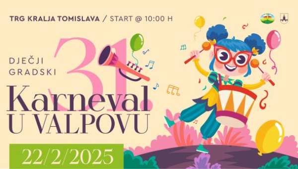 31. Dječji gradski karneval u Valpovu